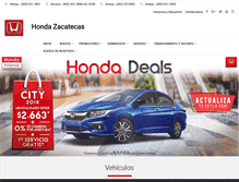 Tablet Screenshot of hondareal.com